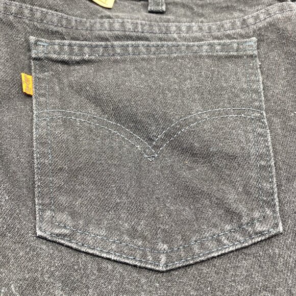 Vintage Levis 634 Denim Jeans Mens 40 Inch Waist Black 90s Y2K Orange Tab Canada - Picture 3 of 16